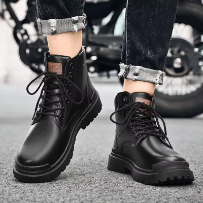 2024 Wholesale Winter Men's Boots Ankle Jungle Brown Black Boots for Women Men Fur Boots