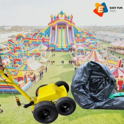 Professional Space-saving Easy Storage Inflatable Roller Machine for Inflatable Castles for Rental Business
