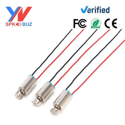 0610 6mm Custom Micro DC Motor 3V with Wires Brushed Motor Intelligent Remote Control Toy Use Vibration Motor Factory Wholesale