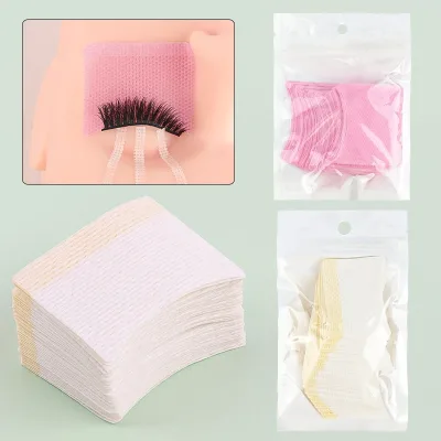 40pcs/pack Pink Eye Patches Lash Extension Lint Free Under Eye Patches Multi-use Eyeshadow Makeup Aid Eyelash Extension Tools