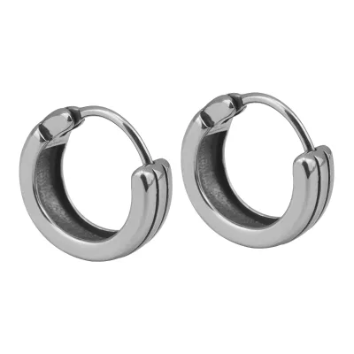 Stainless Steel Earrings Euro Simple Circle Wedding Earrings for Women Classical Round Daily Earrings Friends Gift