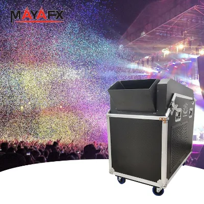 Factory Supply Ribbon Maquina De  Blaster High Speed Cutting Stage Blower Paper Making Dmx Confetti Machine