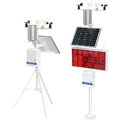 Outdoor Six element Multi Climate Remote Monitoring Station, Airport Measurement Wind Direction Automatic Weather Station