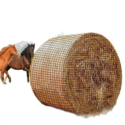 Large Round Hay Bag for Horses Cattle Sheep Alpacas-Slow-Feeding Feeder