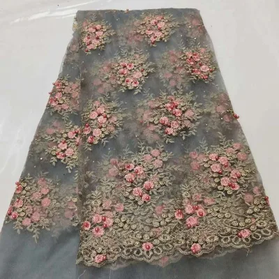 AL2746 2020 New Design Beautiful Flower Original Net Lace From Swisszerland
