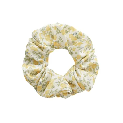 New Spring Periwinkle Pattern Soft Fabric Scrunchies Ins Hot Chiffon Floral Girls' Scrunchies Hair Tie Hair Accessories