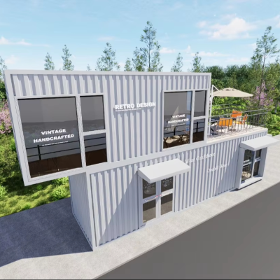 Professional Standard Flexible Adjustment Rapid Construction Double-storey Café for Cultural Tourism Sites