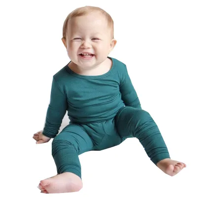 Custom Bamboo Fiber Baby Clothing for Kids Boutique 2 Sets Outfit Newborn Romper Jumpsuit Toddles Sleeper Wear Bamboo Pajamas