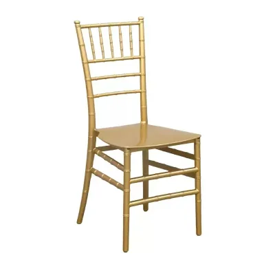 Quick Stack Gold Chiavari Chairs Hotel Furniture Commercial Banquet Seating Wedding Receptions Eco-Friendly Durable Brushed Gold