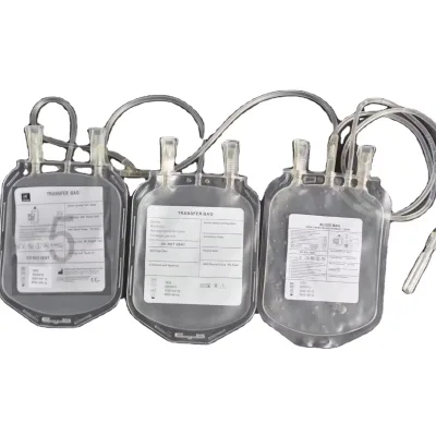 Medical Transfusion Blood Bag 250ml 350ml 450 ml 500ml Single Double Triple Blood Bag