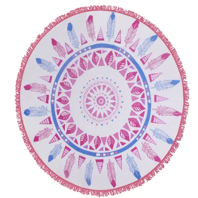 Multi Colors Boho Round Beach Towel Microfiber,Round Towel Beach