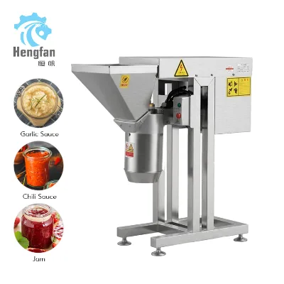 600-800kg/h Large Capacity Vegetable Grinder Machine SUS304 Stainless Steel Electric Garlic Ginger Mincer Food Processor