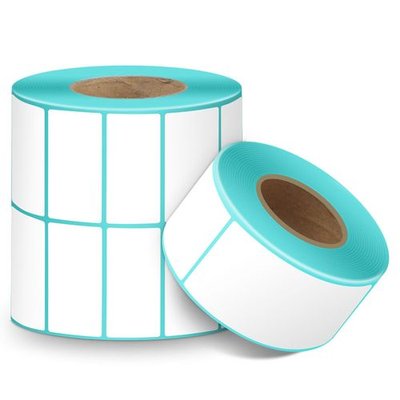 Thermal Waterproof Tear-Proof Self-Adhesive Rectangular Agriculture Use White Labels 1 Roll 800 (60x40mm)