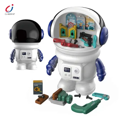 Chengji Mechanical Toys Kids Tool Cartoon Space Robot Design Theme Preschool Repair Tool Indoor Role Play Toys Tool Set for Kids