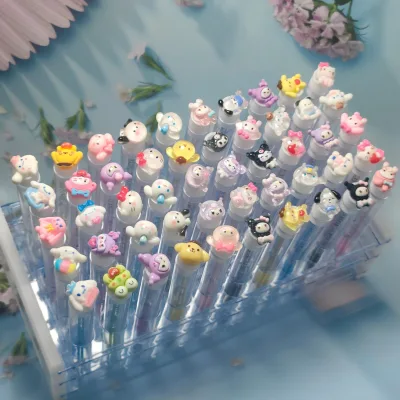 Custom Logo High Quality Cartoon-style Lash Cleansing Mascara Spoolie Brush Transparent Test-Tube Design Individually Packaged