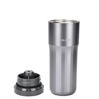 BPA Free LED Digital Temperature Display Travel Tumbler Multi Functional 2in1 Insulated Water Bottle Portable Thermal Vessel