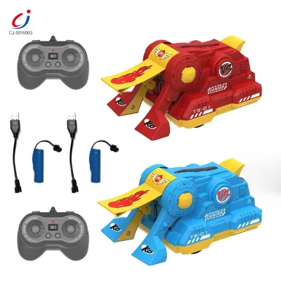 Chengji Remote Control Fighting Robot Car 2 Player Stunt Ejecting Competitive Lighting Music 2.4g Rc Battle Game Bumper Car Toys