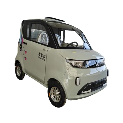 China New Design 4 Wheeler Left Hand Drive Low Speed Mini  Electric Car for 4 Person