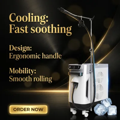 SANHE TECH Portable Commercial Electric Skin Cooling Machine with -30C Cryo Cold Air Therapy