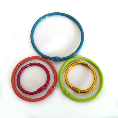 50mm Color Metal Book Rings Printed Book Ring Color Rings for Book Notebook
