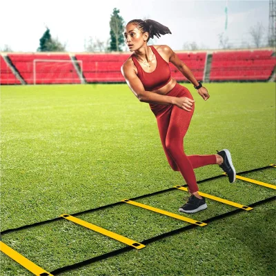 Baopeng Fitness Equipment Exercises Sports Soccer Football Training 20ft Folding Agility Speed Ladder Set Steel Custom Logo