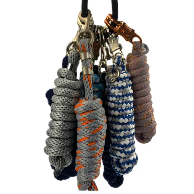 High Quality Lead Rope for Horse with Soft Hand Feeling Rein Colorful Horse Lead Rope