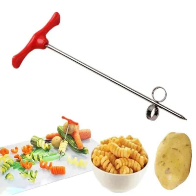 Creative Convenient Stainless Steel Manul Vegetable Spiral Twist Knife