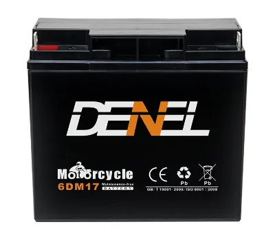 6DM17 12V 17Ah AGM Motorcycle Battery Sealed Maintenance Free VRLA SMF Lead Acid Battery