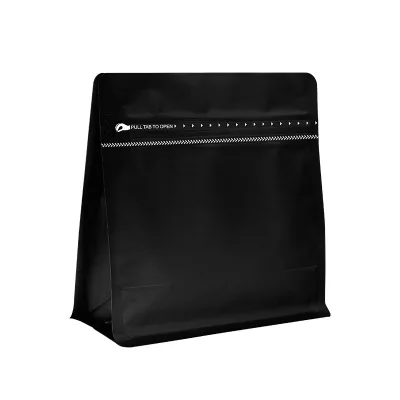 Hot Selling Black Coffee Bag Packing Bean Pouch With Valve