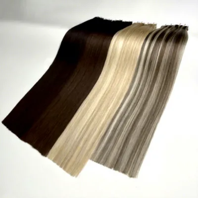 Hot Sell Double Drawn Luxury Virgin Raw Russian Extension Human Hair Long Invisible Tape Weft 12A Uncut Tape in Hair Extension