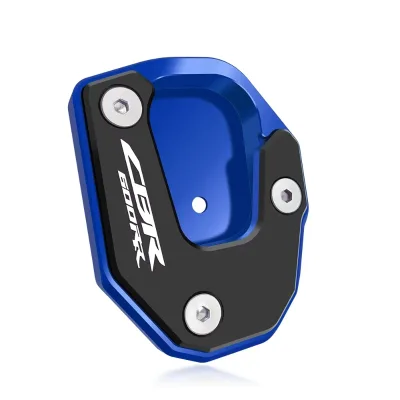 For Honda CBR600RR 2007-2022 Aluminum Side Stand Extension Pad Anti-Slip Kickstand Enlarger Support Base Plate Prevent Tip Over