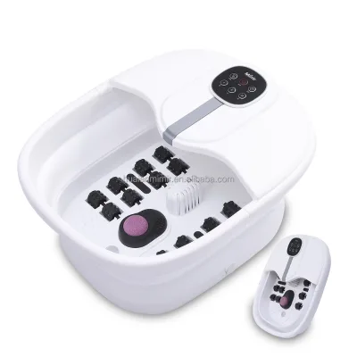 Electric Heating Collapsible Foot Spa Bath Massager With Bubble Massage for Foot Relaxing With Pumice Stone