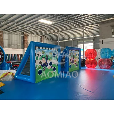 Hot Sale Carnival Game Outdoor Inflatable Soap Soccer Field Inflatable Soccer Shot Game Football for Sale