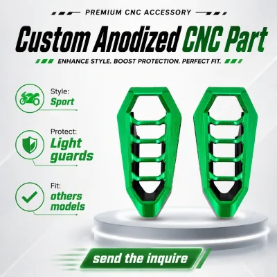 Customized Metal Motorcycle Front & Rear Turn Signal Light Guard Protector for KAWASAKI Z900 Z650 Ninja 650