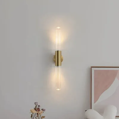 LED Gold Glass Wall Lighting for Home Living Room Study Corridor Staircase-Daily Use Decoration