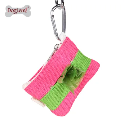Ins Style Soft Comfortable Portable Soft Webbing Dog Treat Bags Walking Training Poop Bag