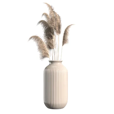 Modern Bud Ceramic Vases Nordic Handmade Pottery Vase Set Kitchen Shelf Decor Matte Minimalist Craft Vase Collection