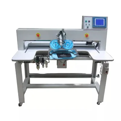 Garments Automatic Computer 2 Head Ultrasonic Rhinestone Motif Making Hotfix Stone Embroidery Machine
