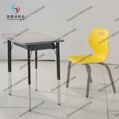 Primary School Furniture Color Customized Single Student Desk and Chair for Children Kids