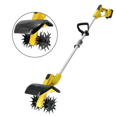 High-Efficiency Micro Tiller Cultivator Cordless Lithium Battery Garden Land Tiller