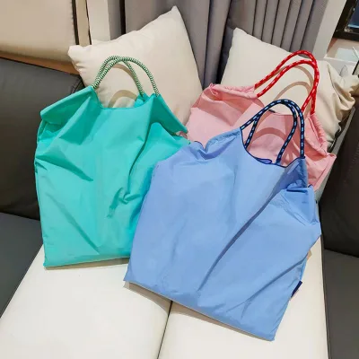 Fashionable Multi-color Shopping Handbag Outdoor Large Capacity Light Weight Portable Handbag