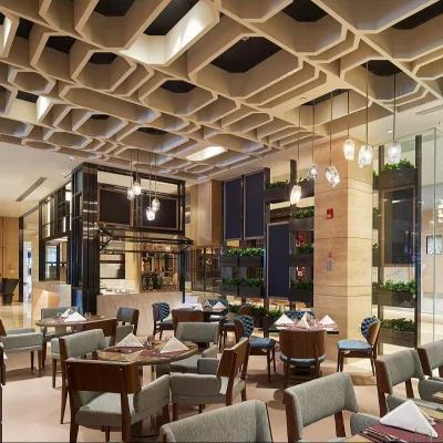 Restaurant-furniture Custom Elegant Eco Friendly Nordic Tropical Restaurant Furniture Complete Set for Hotel Dining Room