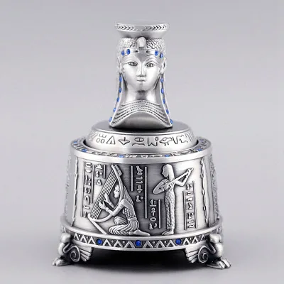 Cleopatra Rotating Music Box Classical and Retro Metal Music Box Creative Small Gifts