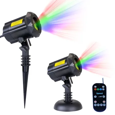 Outdoor Christmas Garden Lights Projector Laser Incandescent Aluminum Solar Electric IP65 Remote Control 60 Beam Angle for