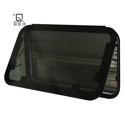 China Factory Top Quality Acrylic Round Corner Camper Trailer Side windows Rv caravan Extrapolation Window for Sale
