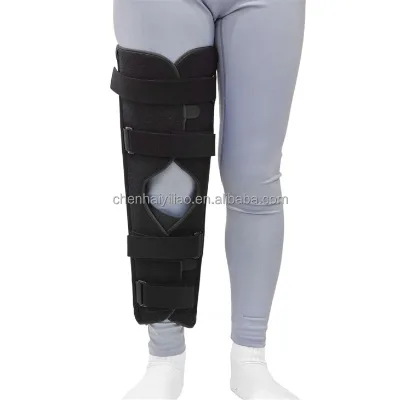 Factory Tri-Panel Knee Immobilizer, Post-op Hinged Orthopedic Knee Support Brace for Knee ACL MCL Meniscus Tear Arthritis