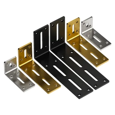Adjustable Stainless Steel Straight Bracket Fixer Long Hole Movable Angle Thickened Connector Quality Metal Straight Bracket