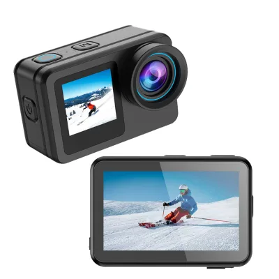 4K IP68 Waterproof Sport Camera Wide Angle Underwater 10m Dual Screen 2.2" Selfie 60fps WiFi Remote Control Anti-shake Action