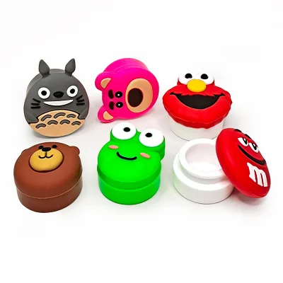 Wholesale Mixed Color 5ml Silicone Container Storage tank