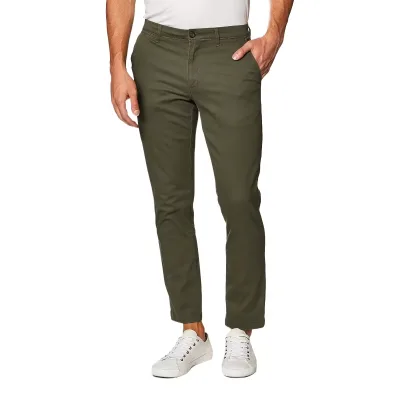 Manufacturer Custom Lightweight Slim Fit Chino Pants for Men Cotton Spandex Windproof Breathable Summer